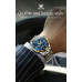 Great Quality Business OLEVS 2858 Stainless Steel Strap Quartz Men Wristwatch Silver & Blue